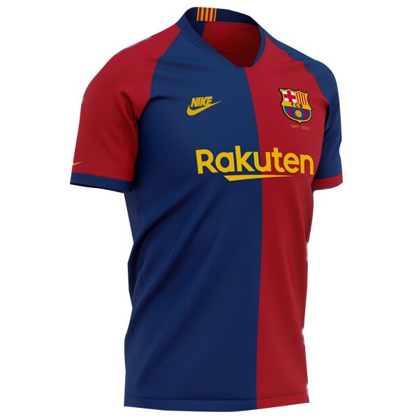 Trikot Barcelona Heim 120th Blau Rote